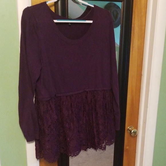 Torrid Sweaters - Lace Torrid Sweater